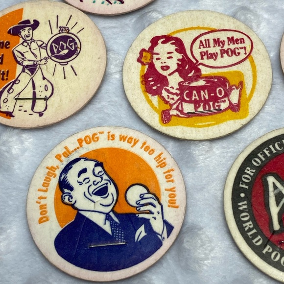 POGs - Vintage 1990's Original POG Piece Lot with STAPLES! - Picture 3 of 7